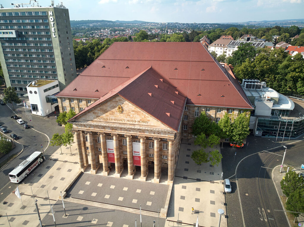 Stadthalle Kassel Biberschwanzziegel Sanierung Kühne
